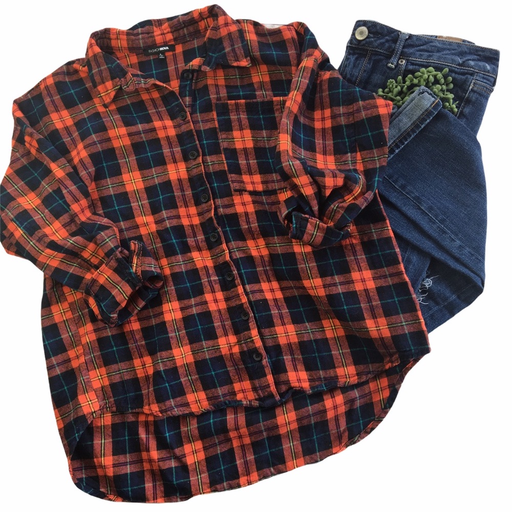 Overdress To Impress Top - Orange/Combo S - Picture 4 of 16